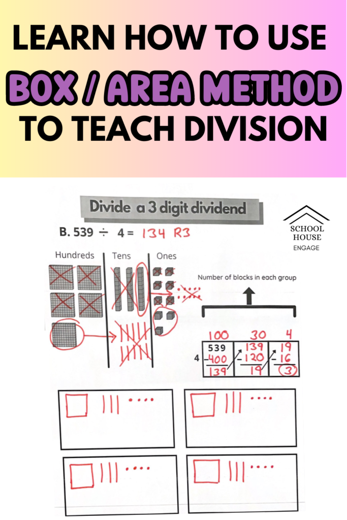 Learn How to Use the box/ area method to teach division