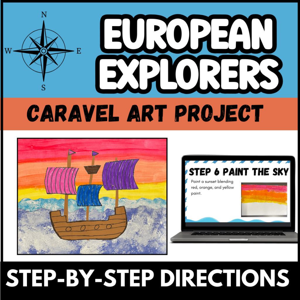 Visit Teachers Pay Teachers to purchase Step-by-step direction to make a ship art project 