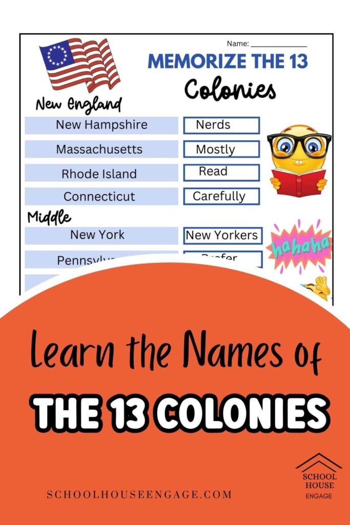 Learn the Names of the 13 Colonies