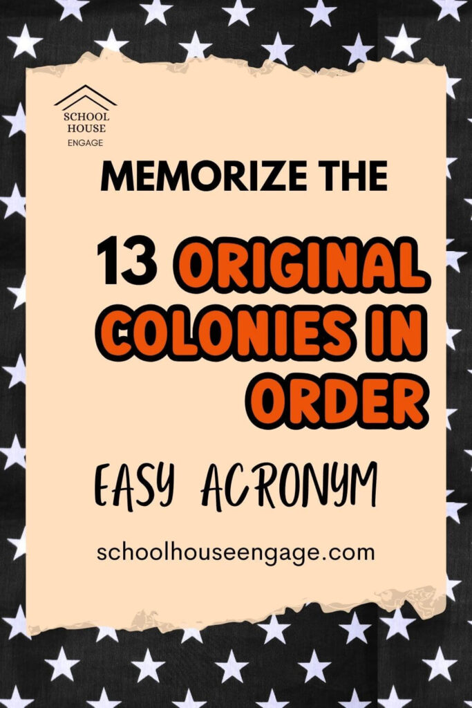 Memorize the 13 Colonies in Order