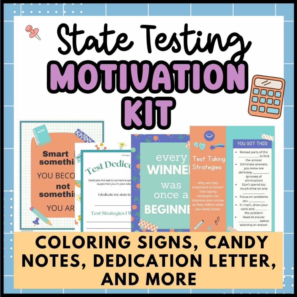 State Testing Motivation Kit