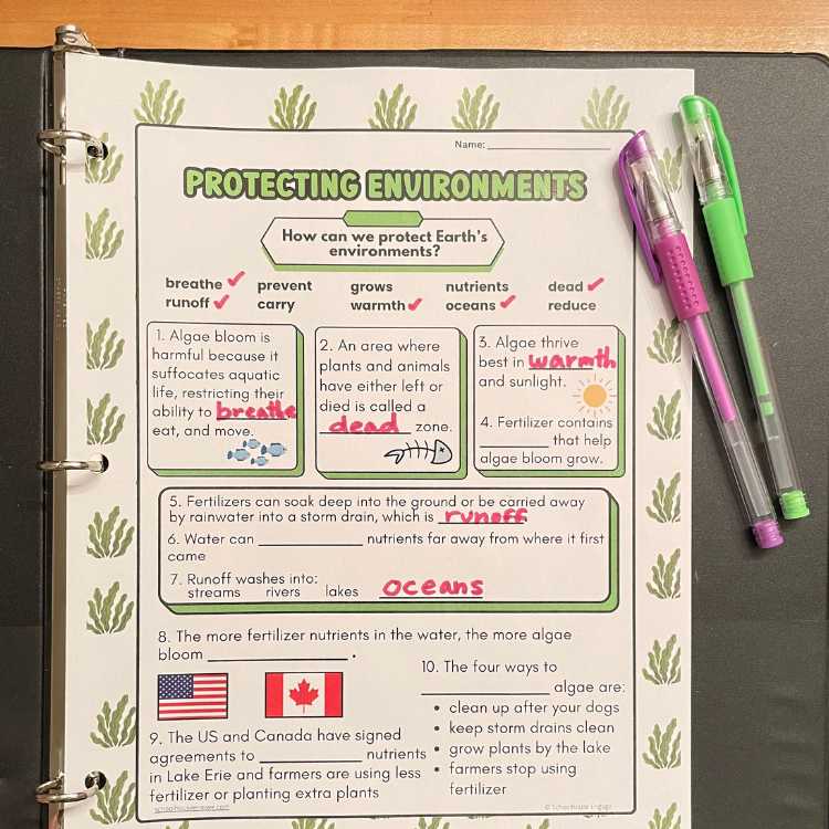 Protecting Environments Mystery Science Guided Notes