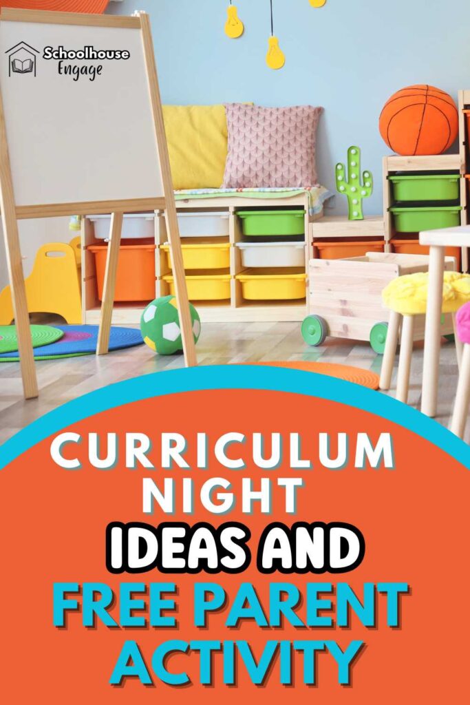 Curriculum night Ideas and free parent activity classroom