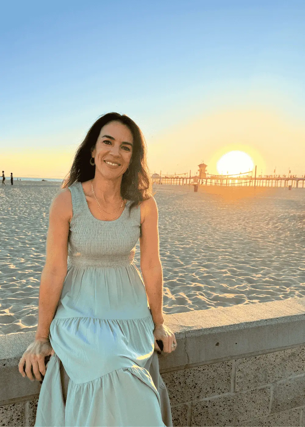 Giselle Rivera Creator of Schoolhouse Engage About Picture at Beach