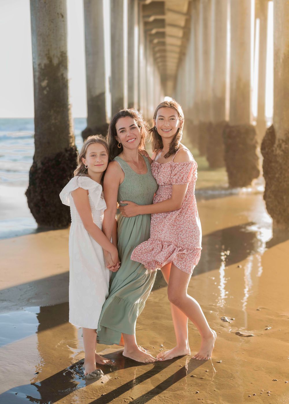 Family photo at the beach of Giselle Rivera