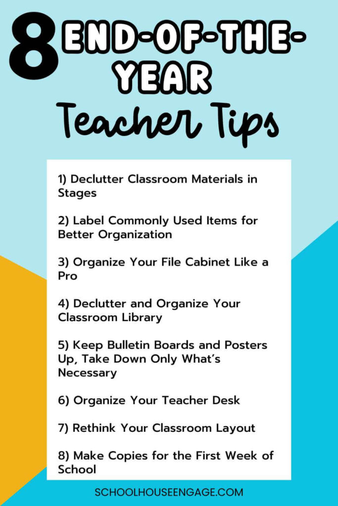8 End of the Year Teacher Tips