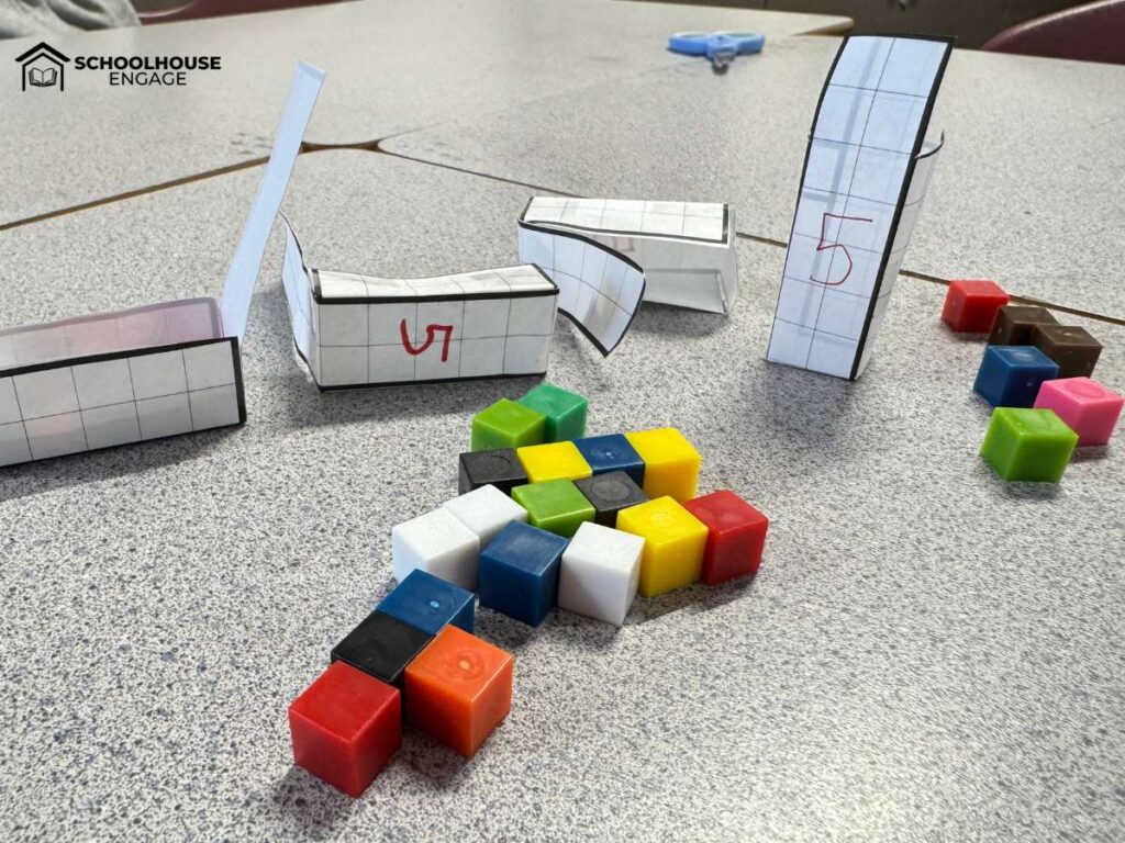 Cubic centimeter blocks with nets