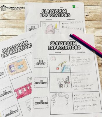 PBIS-Class-expectations worksheets