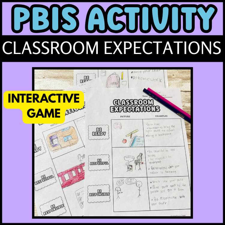 BIS Activity Classroom Expectations bingo