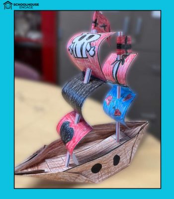 European Explorer Paper Ship Craft Activity