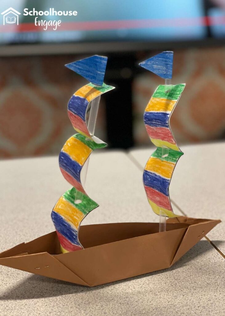 Paper ship craft European Explorers