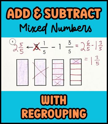 Add and Subtract Mixed Numbers with Common Denominator