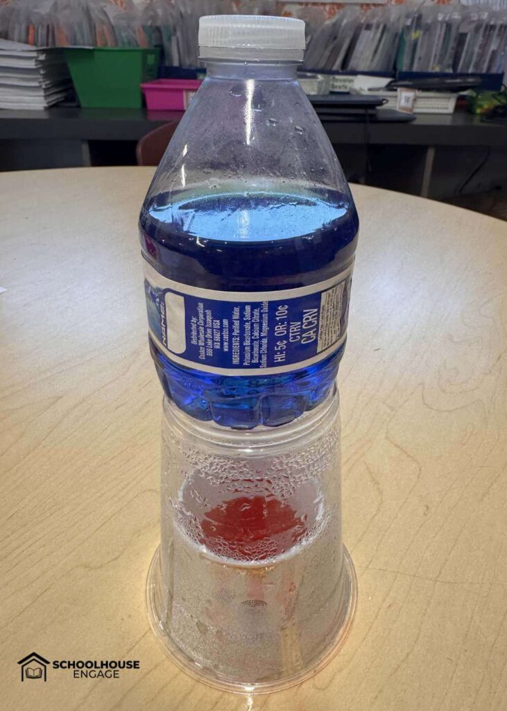 Atmosphere condensation rain science experiment upper elementary