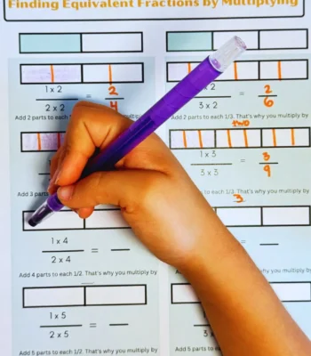 Equivalent Fractions worksheet
