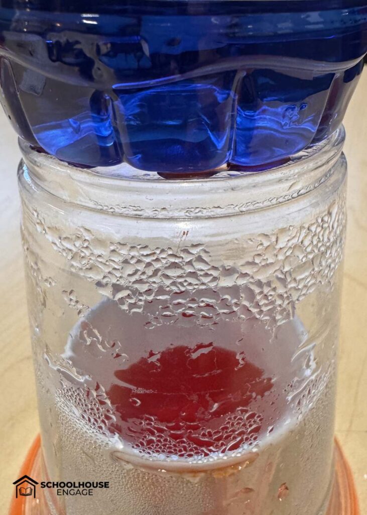 Atmosphere rain science experiment upper elementary